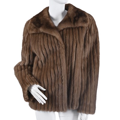 Lot 615 - Saga Mink, a pastel mink jacket.