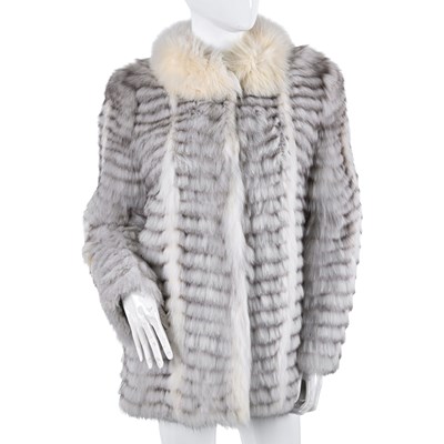 Lot 617 - Saga Fox, a blue fox fur jacket.