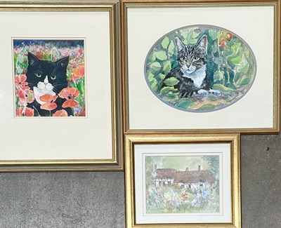 Lot 695 - Lesley Holmes (British, b.1958), a thatched...