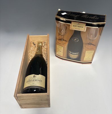 Lot 300 - A magnum of Guilleminot Champagne and a Remy...
