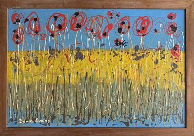 Lot 596 - A contemporary abstract painting of a...
