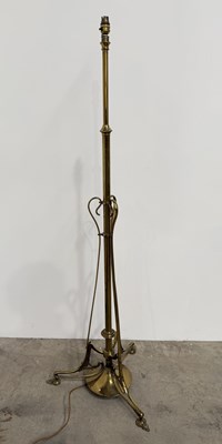 Lot 787 - An late 19th century Art Nouveau brass...