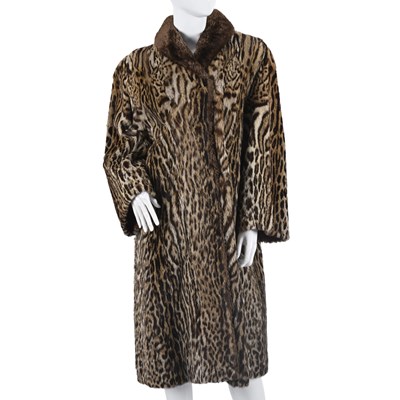 Lot 622 - A 1960s ocelot fur coat.