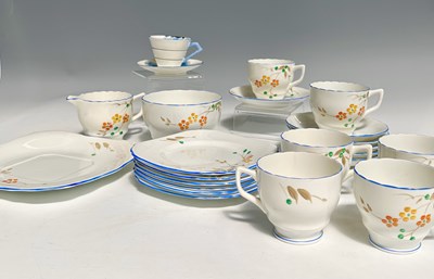 Lot 4 - A 'Delphine' part tea service no: 1657, to...