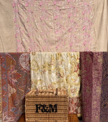 Lot 91 - A Fortnum and Mason wicker picnic basket h: 33....