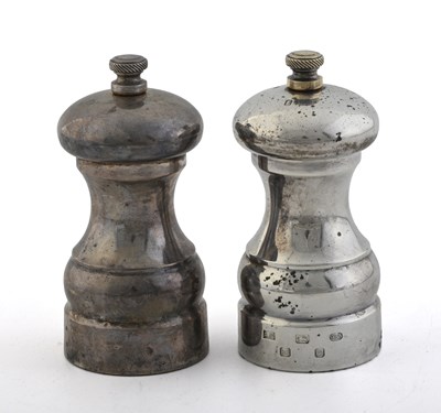 Lot 273 - A pair of Elizabeth II silver salt and pepper...