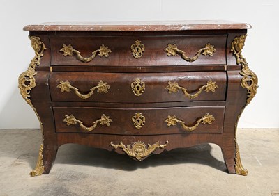 Lot 770 - A 19th century Louis XV marquetry tomb...