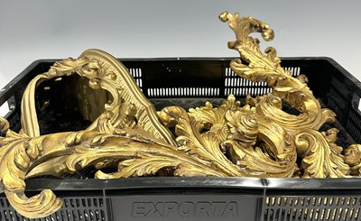 Lot 67 - A gold scrolled Italian wall bracket, h:...