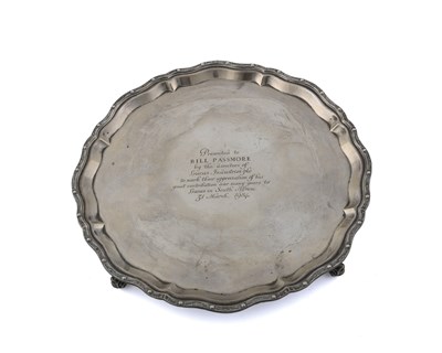 Lot 208 - An Elizabeth II silver salver, by J B...