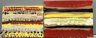 Lot 698 - Two mid to late 20th century European abstract...
