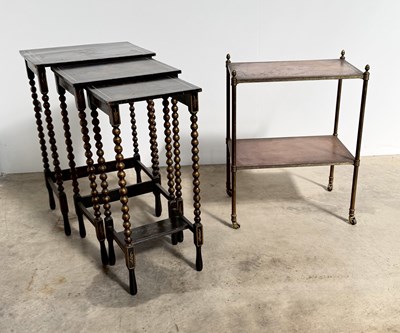 Lot 856 - A late 19th century nest of three Chinoiserie...