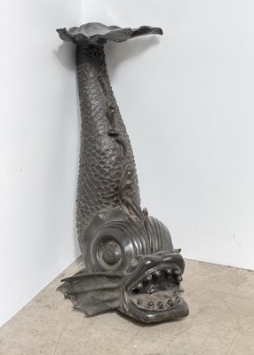 Lot 865 - A large finely cast bronze Dolphin, 19th...