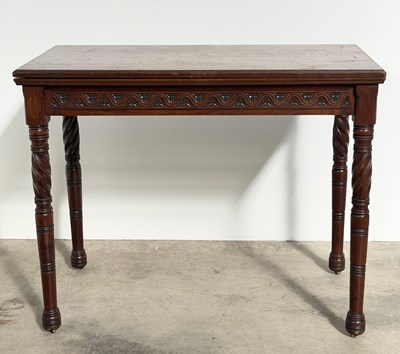 Lot 799 - A late 19th-century neo-Gothic mahogany fold...