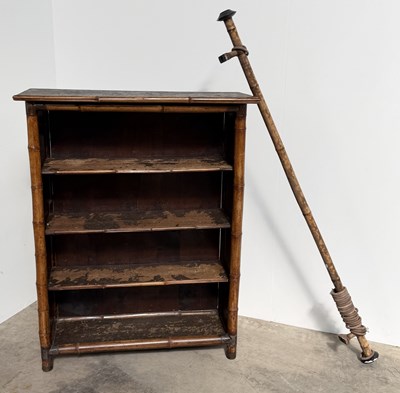 Lot 858 - A late 19th century aesthetic movement bamboo...