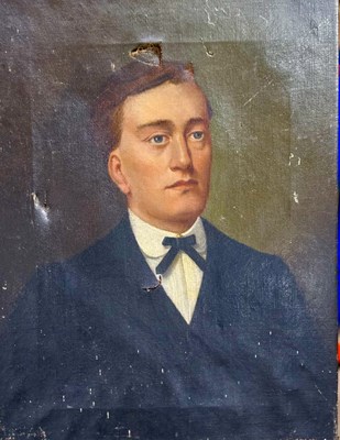 Lot 697 - A bust-length portrait of a young gentleman,...