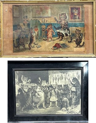 Lot 701 - Louis Wain (British, 1860-1939), 'Christmas...