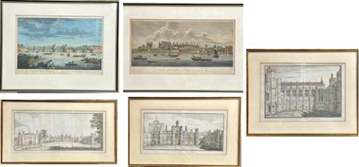 Lot 663 - Five 18th and 19th century prints, interior...