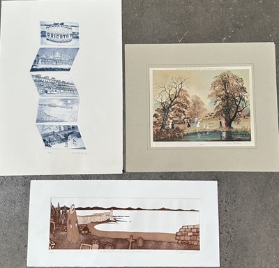 Lot 619 - Helen Bradley (British, 1900-1979), 'Autumn',...