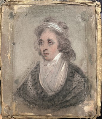 Lot 694 - An early 19th century, c.1810, three-quarter,...