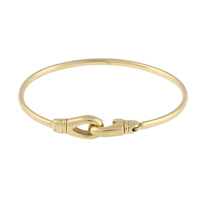 Lot 101 - Links of London, an 18ct gold bangle bracelet