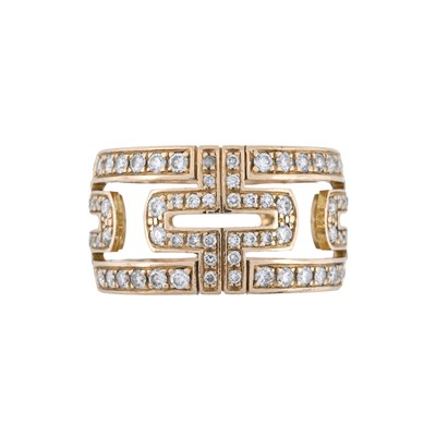 Lot 137 - Bulgari, a Parentesi brilliant-cut diamond ring