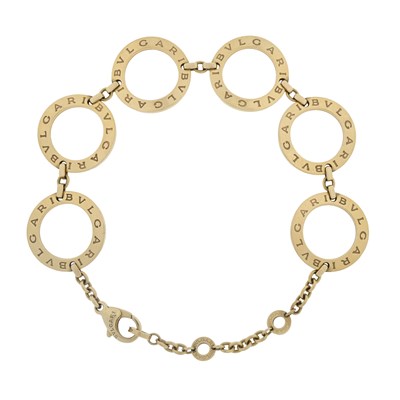 Lot 136 - Bulgari, a Bulgari Bulgari six circular hoop bracelet