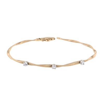 Lot 45 - Marco Bicego, a Goa rose gold, brilliant-cut diamond bracelet