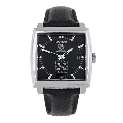 Lot 238 - Tag Heuer, a stainless steel Monaco wrist watch