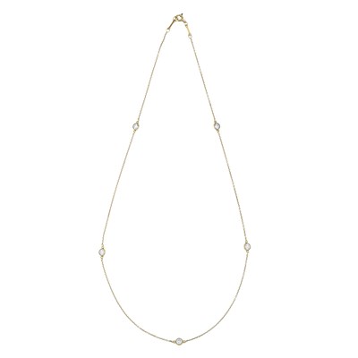 Lot 125 - Tiffany & Co., by Elsa Peretti, a Diamonds By The Yard brilliant-cut diamond necklace