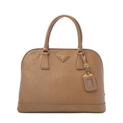 Lot 550 - Prada, a caramel Saffiano Promenade handbag.