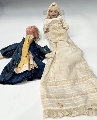 Lot 287 - A 19th century German bisque doll,...