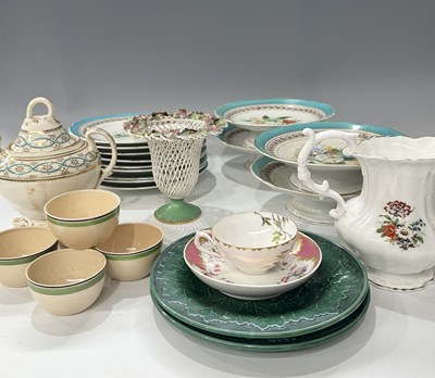 Lot 22 - A part dessert service, likely 19th century...
