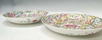 Lot 158 - A matched near pair of Chinese gilt-heightened...