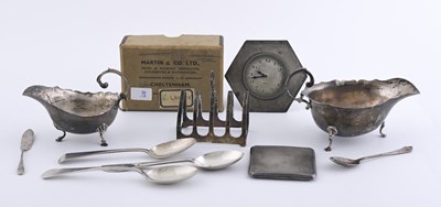 Lot 263 - A group of twentieth-century hallmarked silver,...