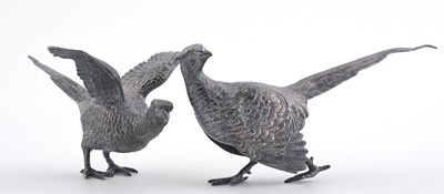 Lot 235 - A pair of Elizabeth II silver cast models of...