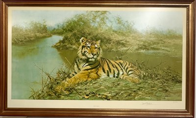 Lot 610 - David Shepherd (British, 1931-2017), Tiger in...