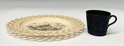 Lot 141 - A Liverpool black transfer printed reticulated...