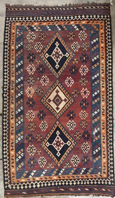 Lot 757 - A large Kilim rug/carpet, late 19th/early 20th...
