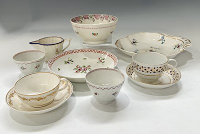 Lot 27 - English porcelain including Derby shell...