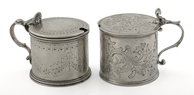 Lot 88 - A Victorian silver drum mustard pot, by Henry...