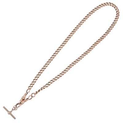 Lot 480 - An early 20th century 9ct gold Albert chain