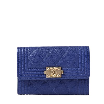Lot 326 - Chanel, a Boy Flap coin purse.