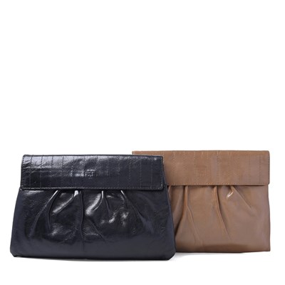 Lot 401 - Fendi, two vintage leather clutch bags.