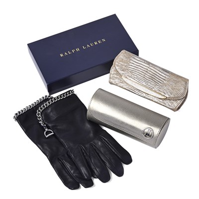Lot 594 - Designer accessories. (gloves, glasses cases)