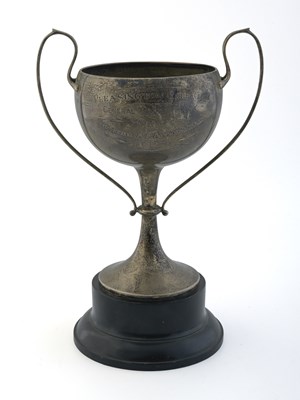 Lot 296 - A George V silver two-handled trophy cup, by...