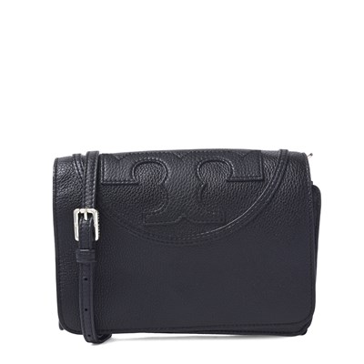 Lot 580 - Tory Burch, a black leather crossbody bag.