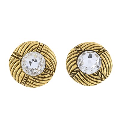 Lot 332 - Chanel, a pair of 1970s clip-on earrings.