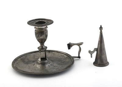 Lot 234 - A George III silver chamberstick, by Robert...