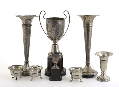 Lot 310 - A group of twentieth-century hallmarked silver,...
