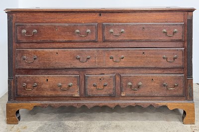 Lot 740 - A late 18th century, possibly later oak mule...